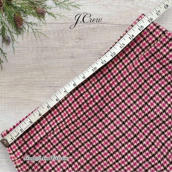 J. Crew NWT Wool Houndstooth A-Line Mini Skirt *Shop@lamwarrior - Picture 9 of 14